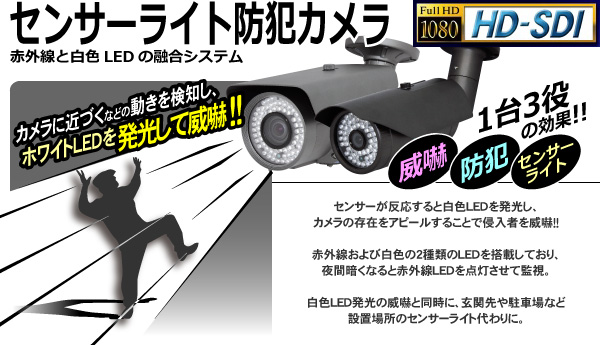 220万画素 センサーライト防犯 WTW-HSL66 株式会社 塚本無線