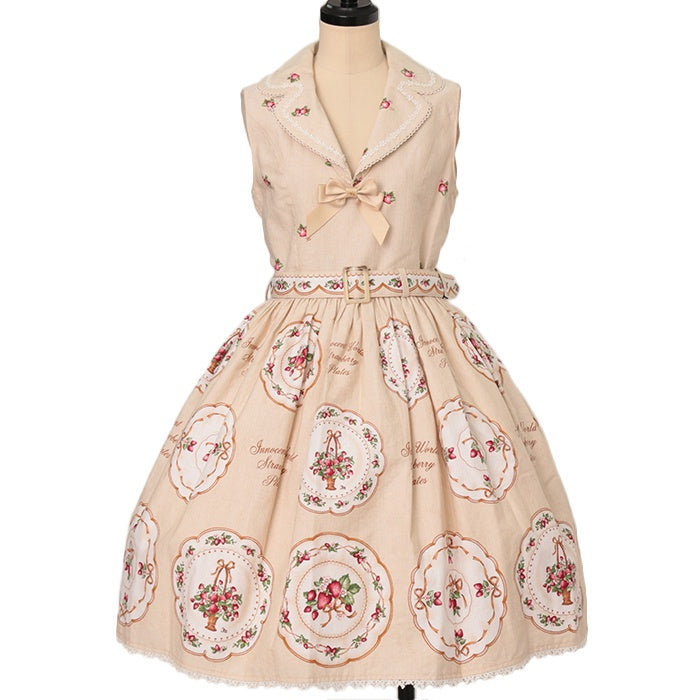 ストロベリープレートテーラードジャンパースカート | Innocent World