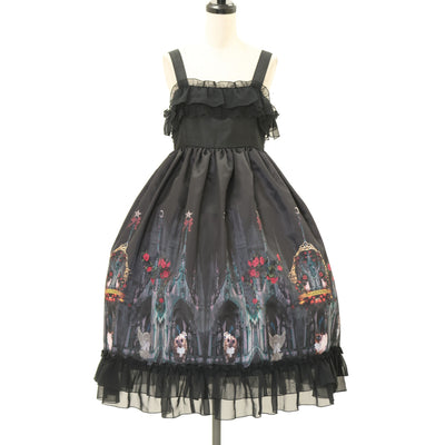 USED】マーガレットフルールエプロンジャンパースカート（ひよこ