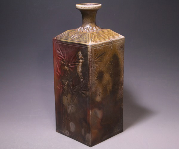 小西陶古（陶蔵） 作 「古備前写し角徳利」 ～備前焼専門卸小売店 川口