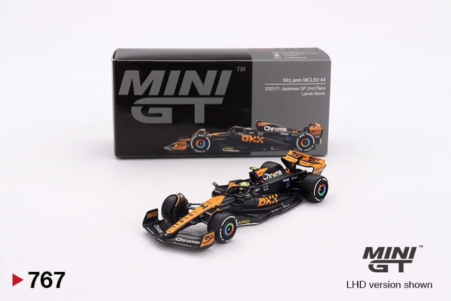 Mini GT 767 McLaren MCL60 #4 Lando Norris 2023 F1 2023 Japanese GP