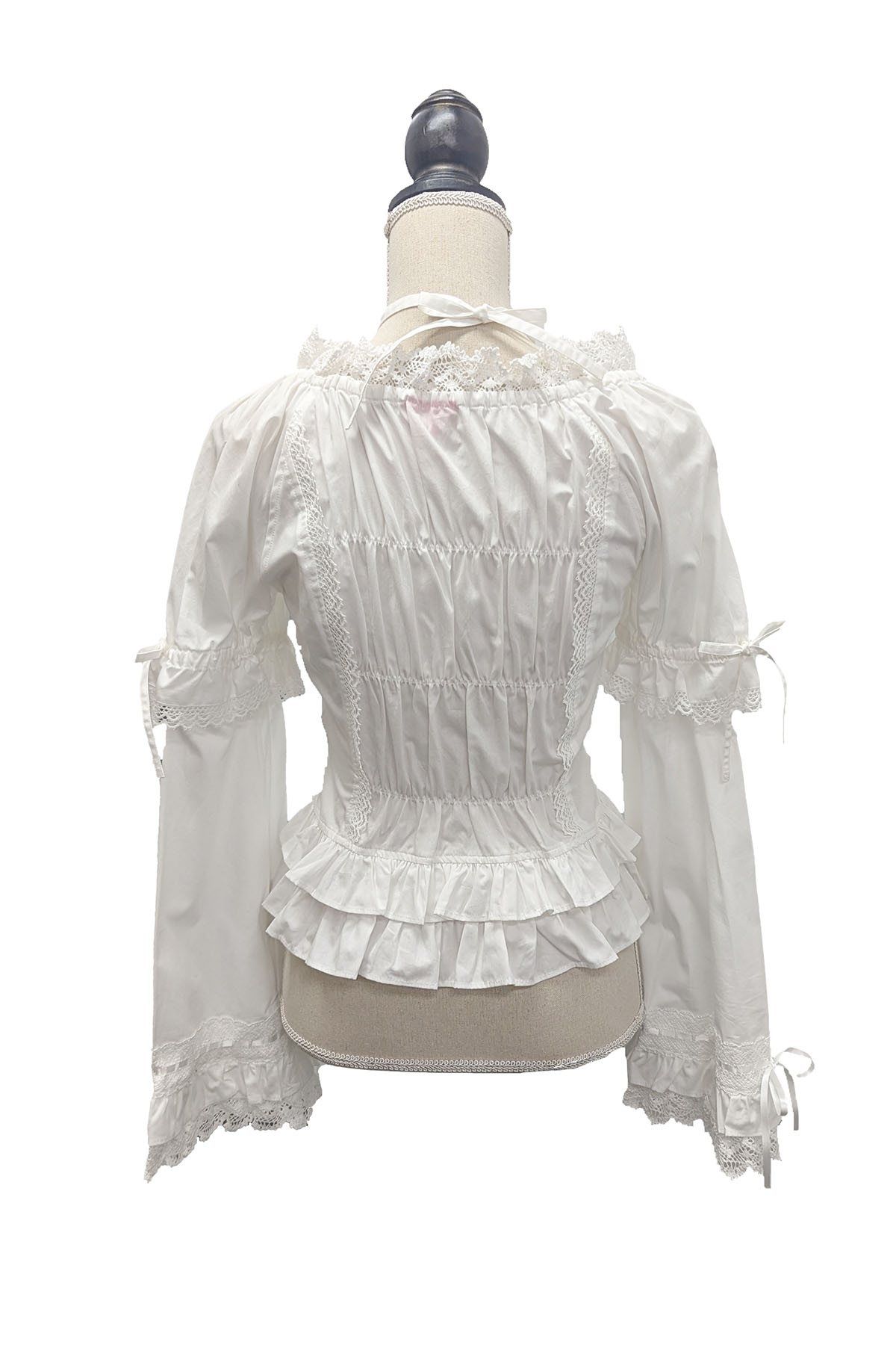 姫袖後ろシャーリングブラウス オフ白｜東京ロリィタ-TOKYO LOLITA