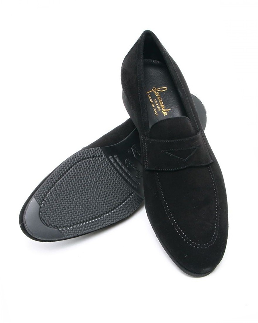 スエード コインローファー【ISEO/ラバーソール】｜FERRANTE