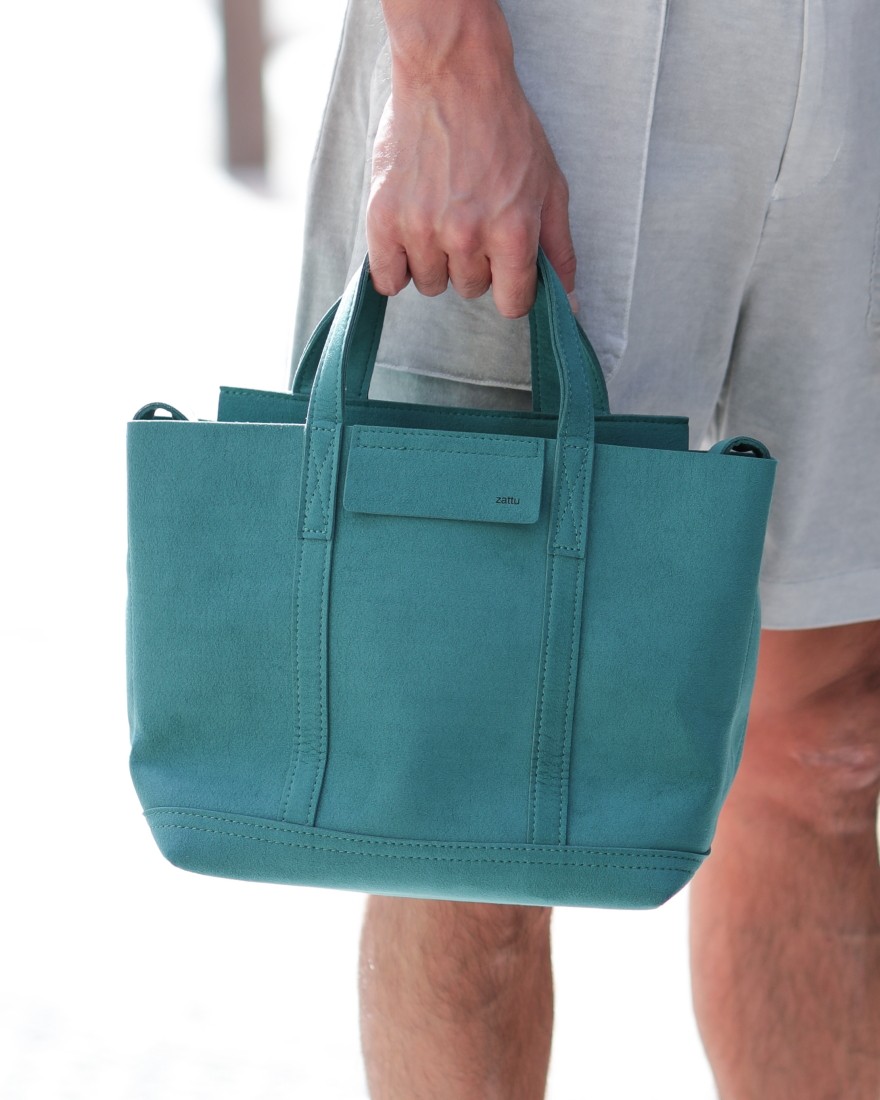 マイクロファイバースエード フラップミニトートバッグ【NEPPA/ネッパ