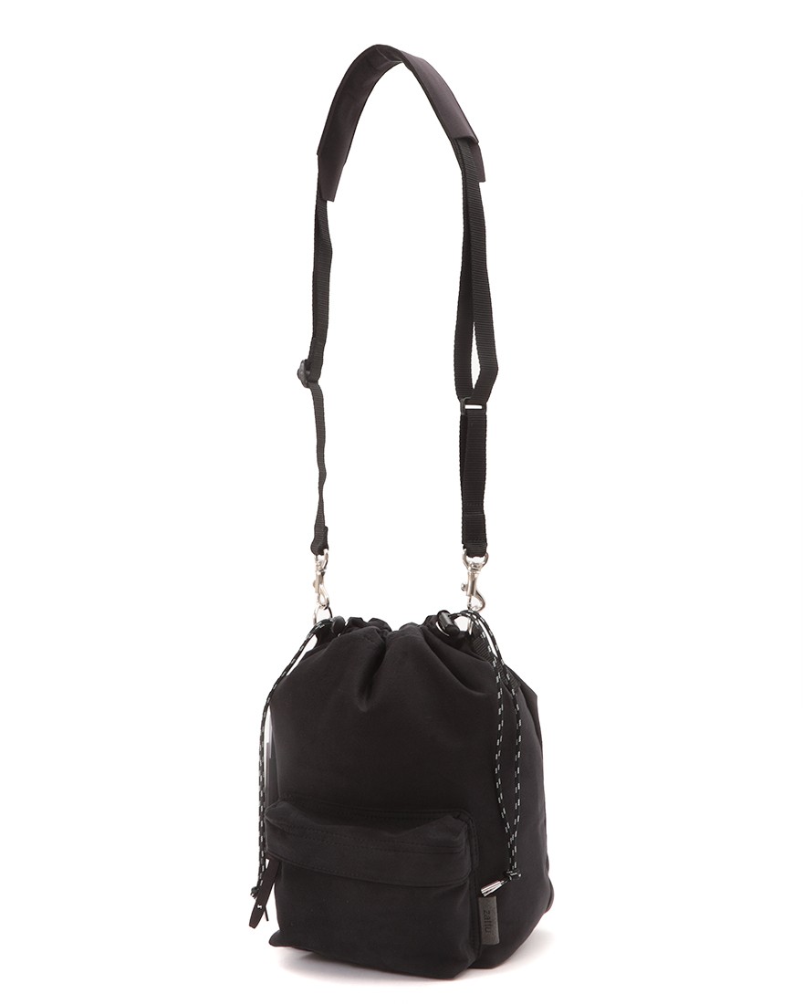 マイクロファイバスエード 巾着型ショルダーバッグ【WALDO/ワルド