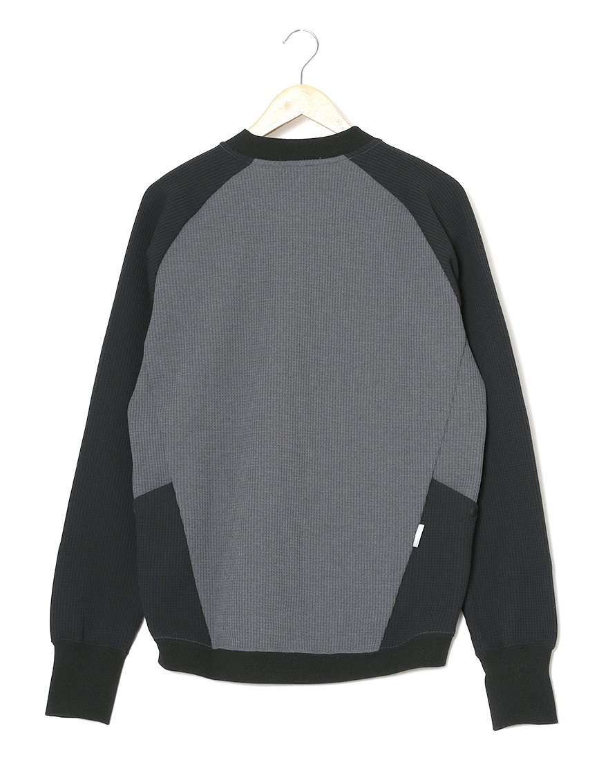 マルチワッフルクルーネックスウェット【NF1173】｜narifuri（ナリフリ
