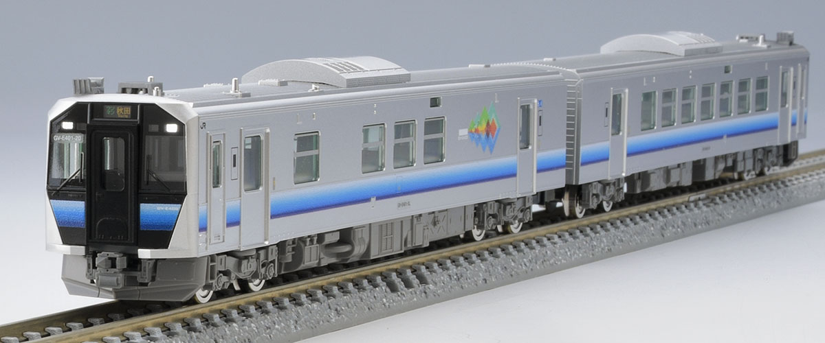 JR GV-E401・GV-E402形ディーゼルカー(秋田色)セット ｜製品情報｜製品