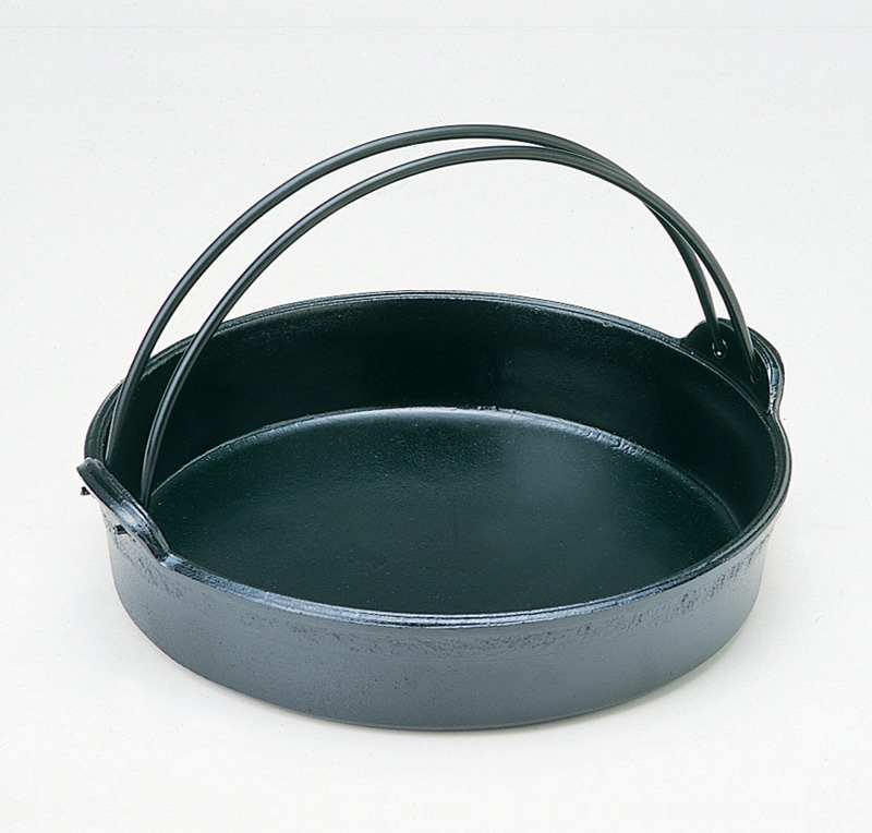 吊付すき焼き鍋（シリコンフッ素） | 【株式会社砺波商店】アルミ・鉄