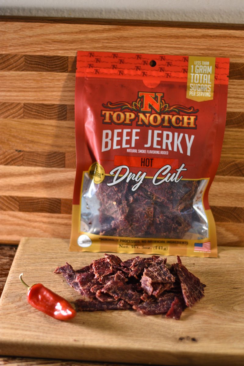Hot Flavor Dry Cut Beef Jerky – Top Notch Jerky