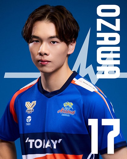 17 小澤 宙輝 | 選手紹介 | チーム・選手紹介 | 東レアローズ静岡 | TORAY