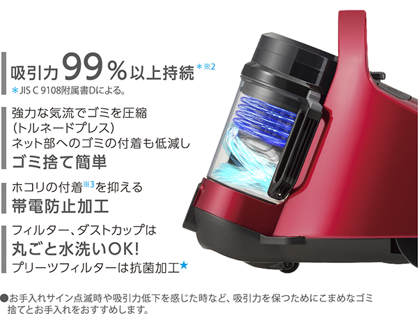 特長 | VC-CF31 | 掃除機（クリーナー） | 東芝ライフスタイル株式会社