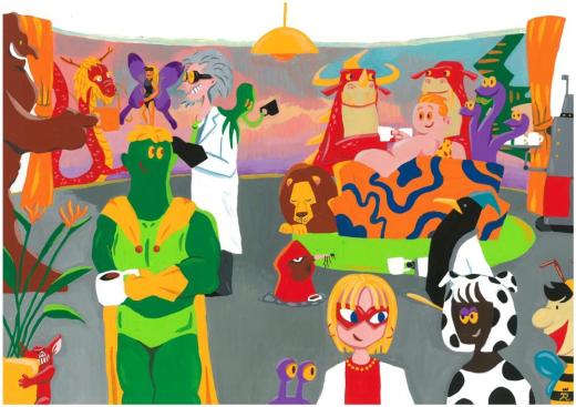 森のコロポックルKorpokkur in the Forest|村上隆Takashi Murakami