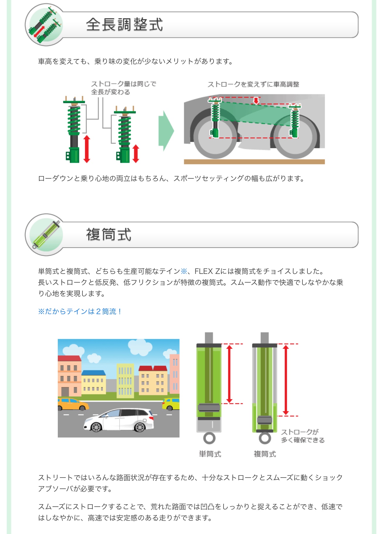 車高調紹介〜TEINさんのFLEX Z(テインさんのフレックスゼット) | 店舗