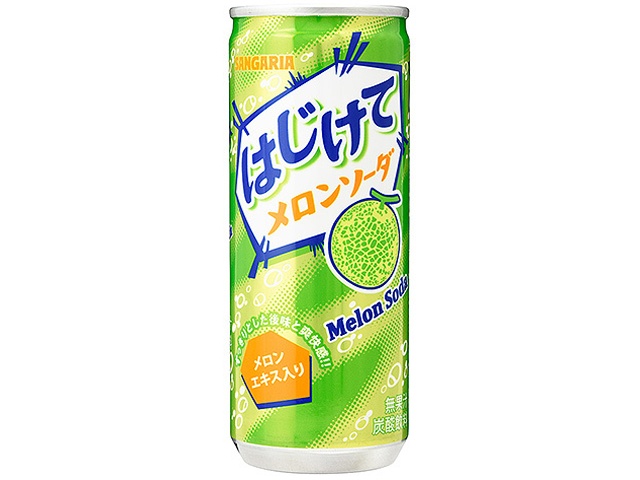 サンガリア はじけてメロンソーダ 缶250g (4902179022691) の仕入れ