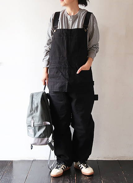 South2 West8 - Overalls - 11.5oz Cotton Canvas - BLACK サウス2
