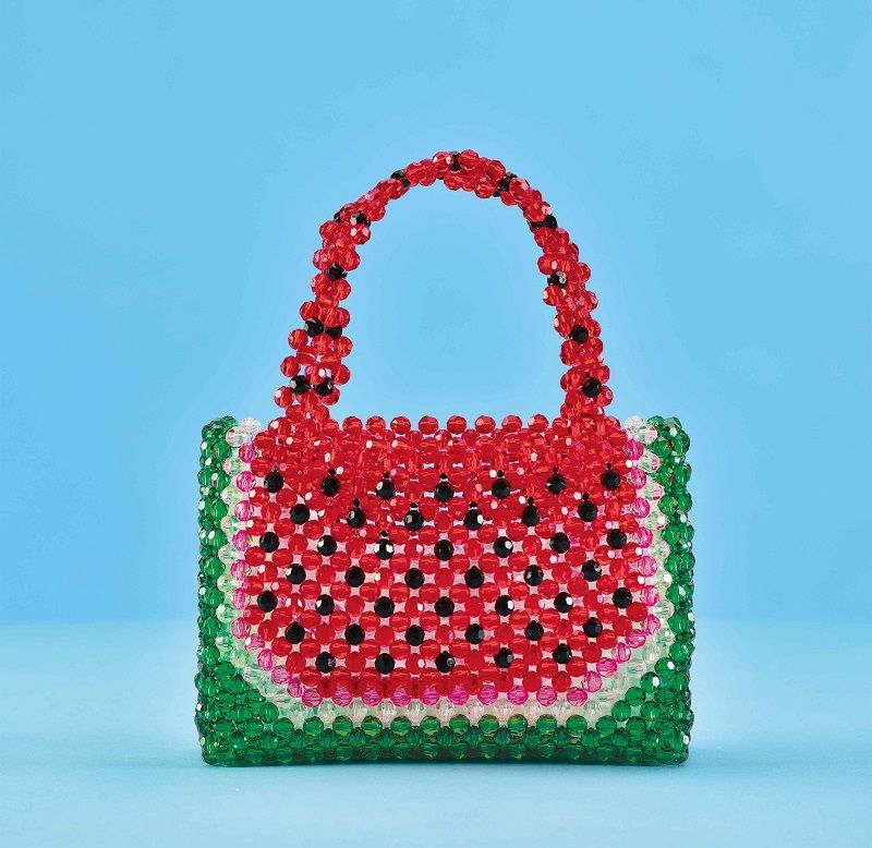 ビーズバッグ（スイカ） - パナミ手芸の総合オンラインショップ