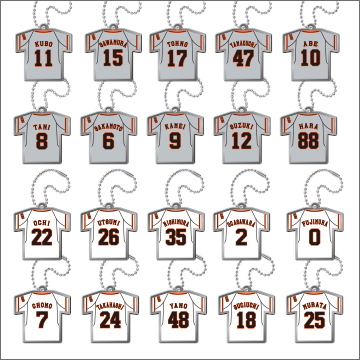 スタジアムガチャ 読売ジャイアンツ メタルプレート 2012 VER.｜商品