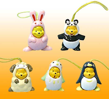 くまのプーさん おきがえフィギュアマスコット（どうぶつ編）｜商品