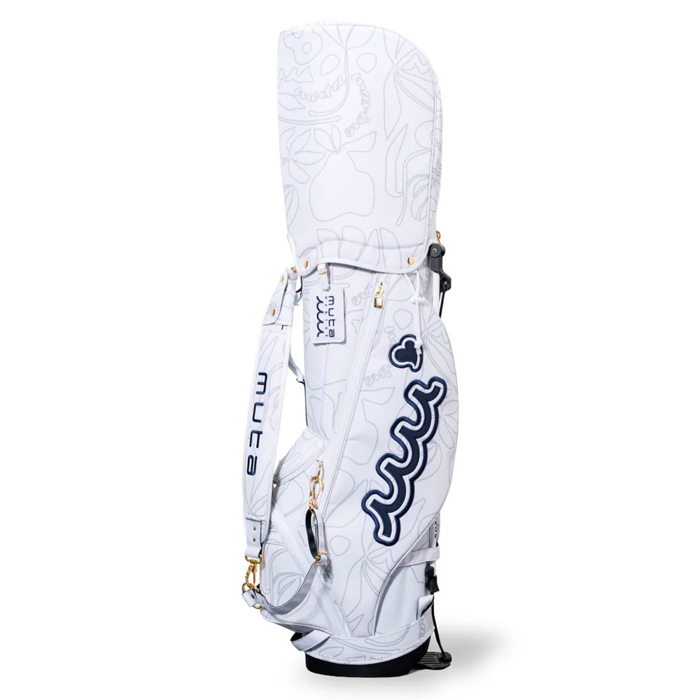 スタンドキャディバッグ＆ヘッドカバーセット（フローラル・ホワイト