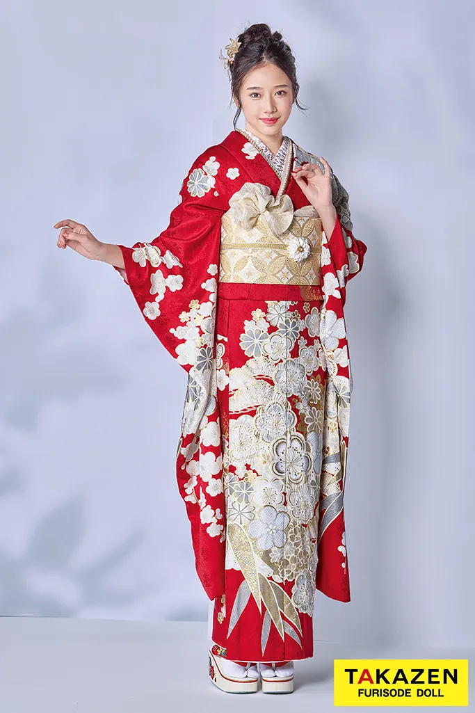 4ページ目｜赤色の振袖｜成⼈式の振袖レンタルならTAKAZEN、世界