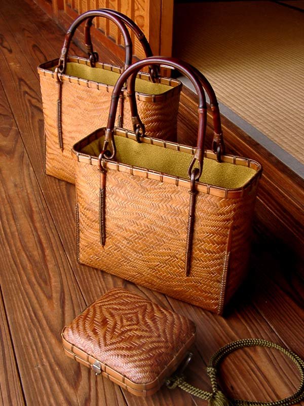 ティファニーの渡辺竹清作・煤竹パーティーバッグ - 竹虎四代目がゆく！