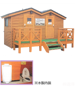 屋外用ログハウス風バイオトイレ｜製品案内｜株式会社 瀧澤