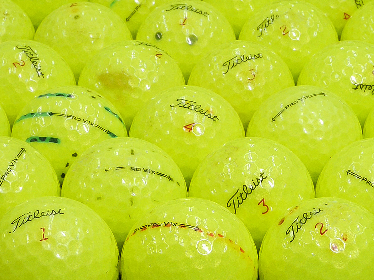S01Titleist PRO V1 黄 21年 ロストボール 24球 S01Titleist PRO V1 黄