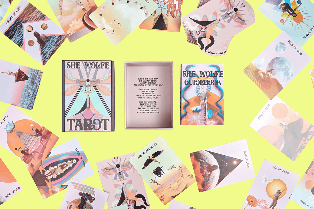 She Wolfe Tarot | Fourth Edition by SERPENTFIRE | Pink Tarot Deck