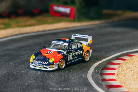Schuco x Tarmac Works 1/64 Porsche 911 GT2 24h LE MANS 1995 #91 - COLL