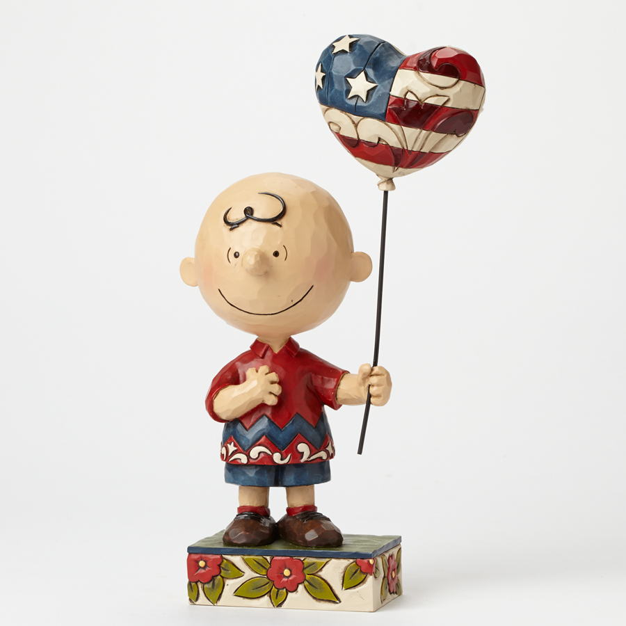 JIM SHORE】フィギュア チャーリーブラウン -Patriotic- | GUND