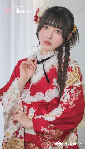 きゅるして×LARME（ラルム）の振袖-赤|ハタチ記念の新作