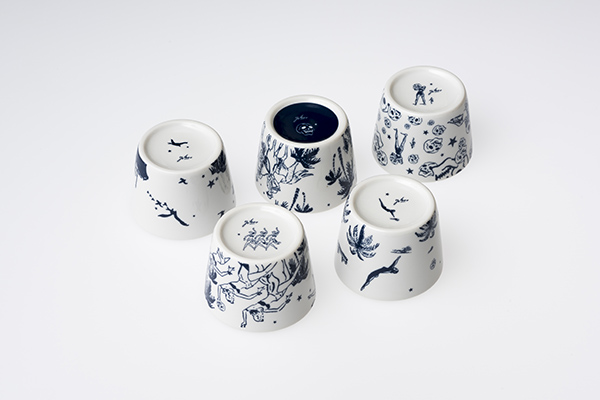 髑髑お猪口 5個セット - 横尾忠則オンラインショップ