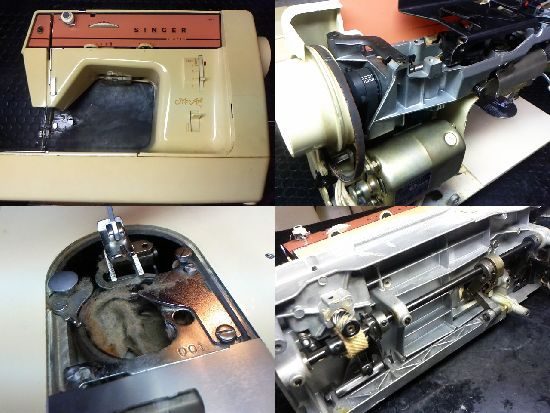 シンガーミシン修理｜モナミ［387型］空回りして動かない | tetetta