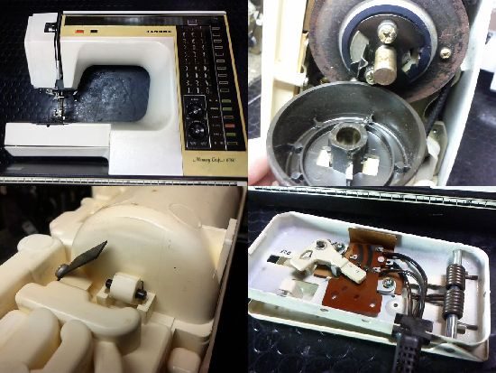 ジャノメミシン修理［メモリークラフト6000］通電するが動かない
