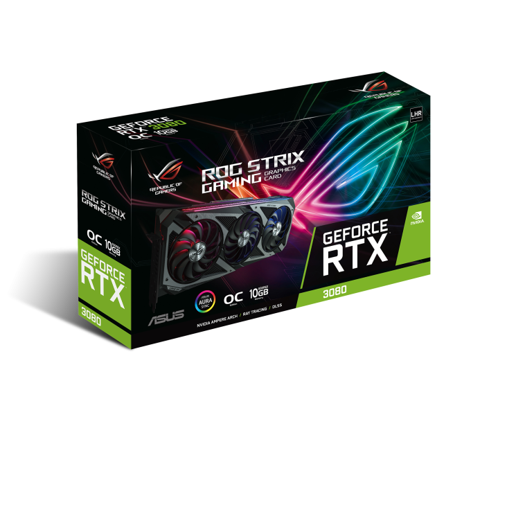 ROG-STRIX-RTX3080-O10G-V2-GAMING - 3連ファン採用 RTX™ 3080 V2 搭載