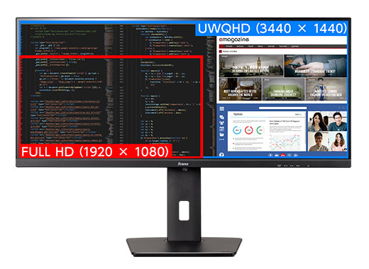 ProLite XUB3493WQSU-5 ― 34型UWQHDウルトラワイドディスプレイ