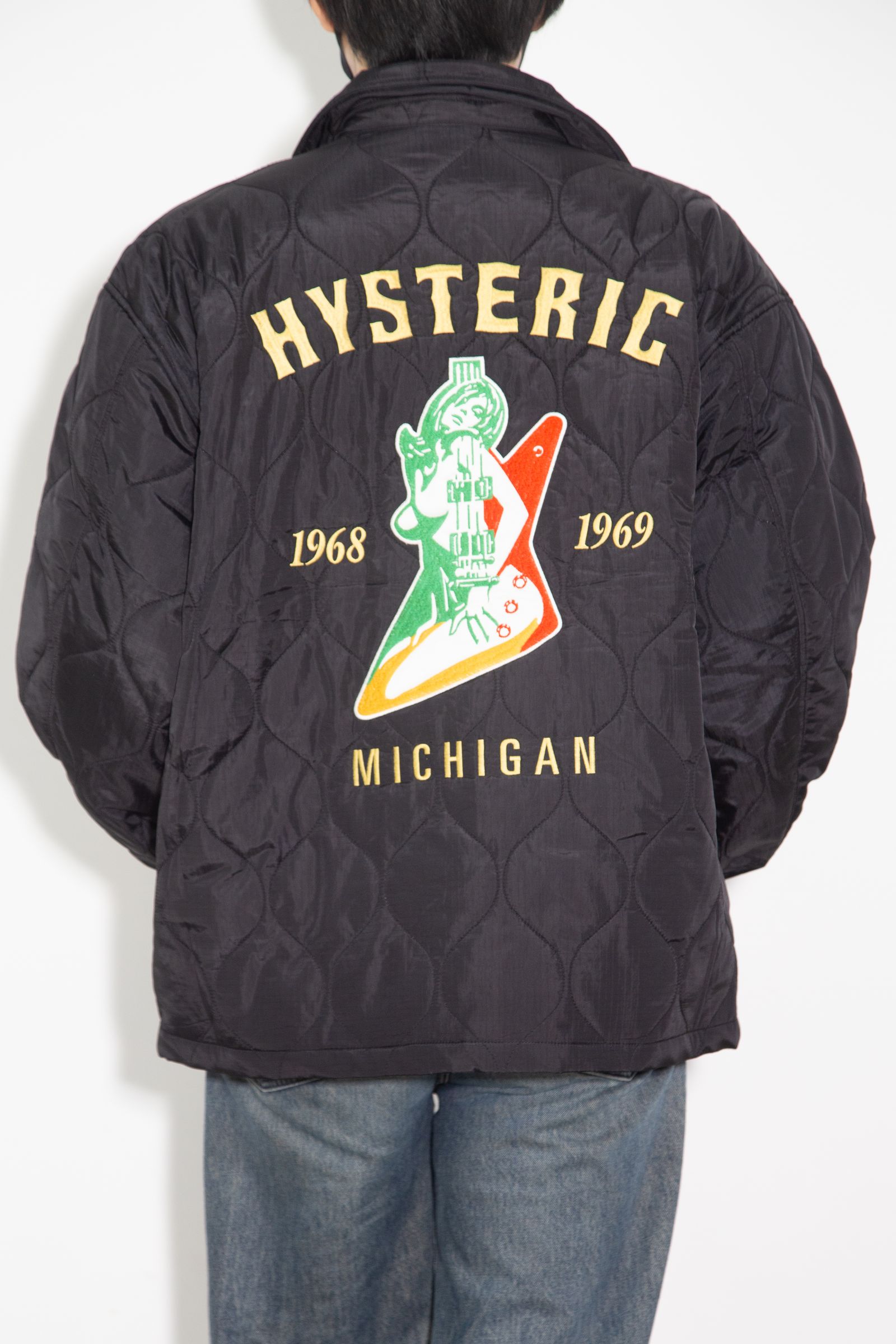 HYSTERIC GLAMOUR - GUITAR GIRL MICHIGAN刺繍 キルティングジャケット