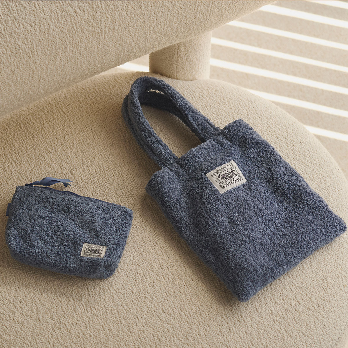 超甘撚りタオルポーチ(FREE ブルーグレー): グッズ｜オーガニック