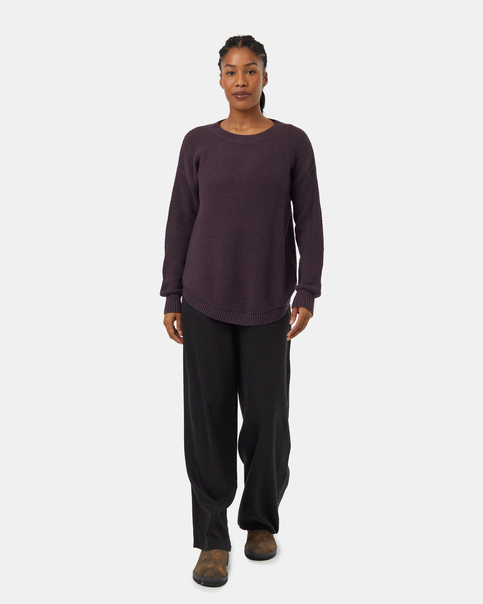 Womens Highline Drop Shoulder Sweater | Organic Cotton