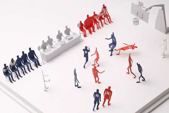 1/100建築模型用添景セット スラムダンクシリーズ No.50 山王工業高校