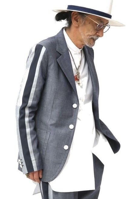 A(LeFRUDE)E - ラインテーラードジャケット / NAVY 【A(LeFRUDE)E