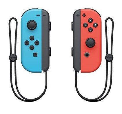 Nintendo Switch with Neon Blue and Neon Red Joy‑Con