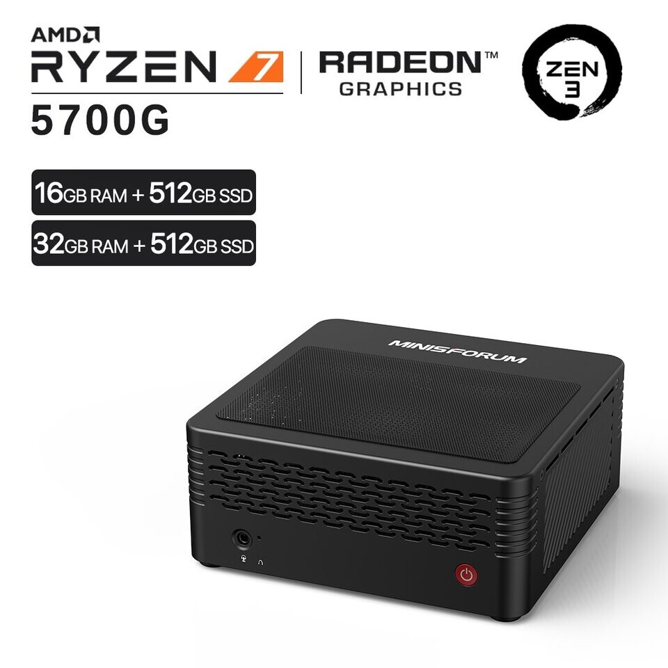 Minisforum Announces EliteMini X500 Ryzen 7 5700G Mini PC