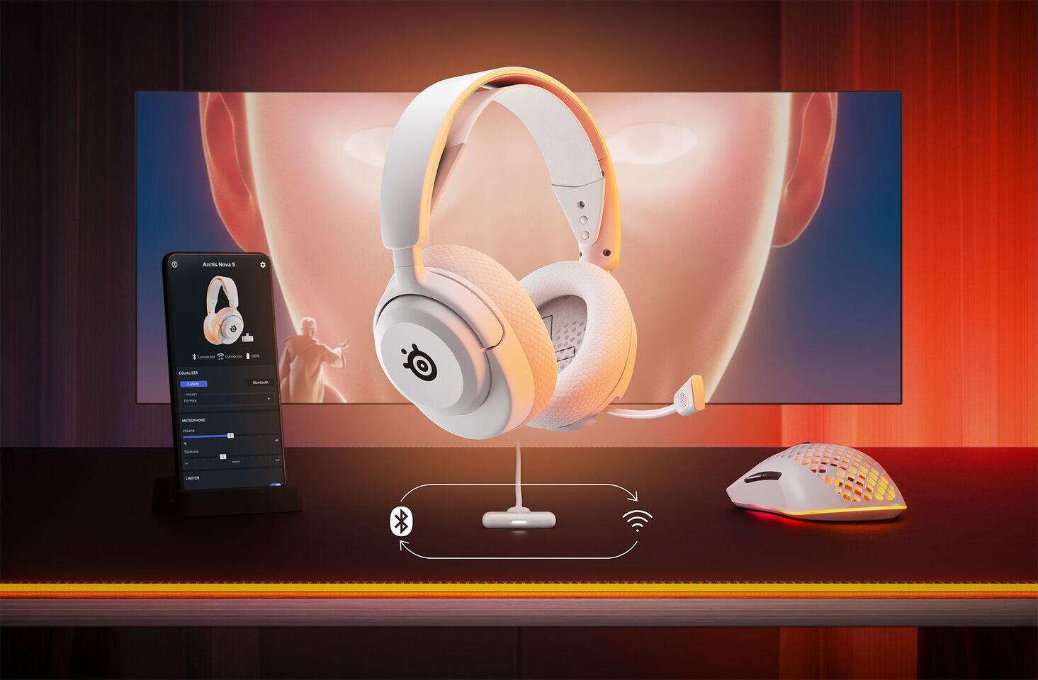 SteelSeries Introduces The White Arctis Nova 5 Series of Headsets