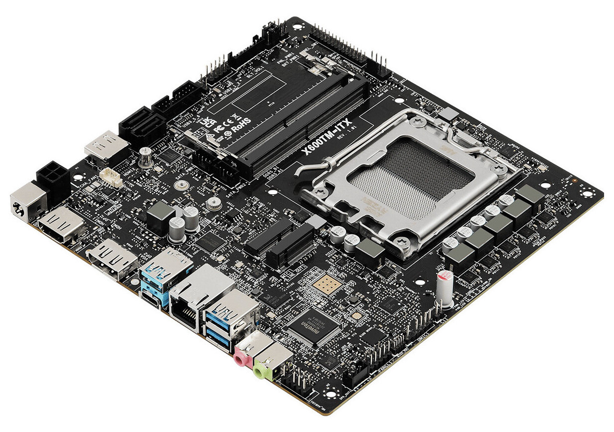 ASRock Silently Unveils X600TM-ITX, a Thin Mini-ITX Motherboard