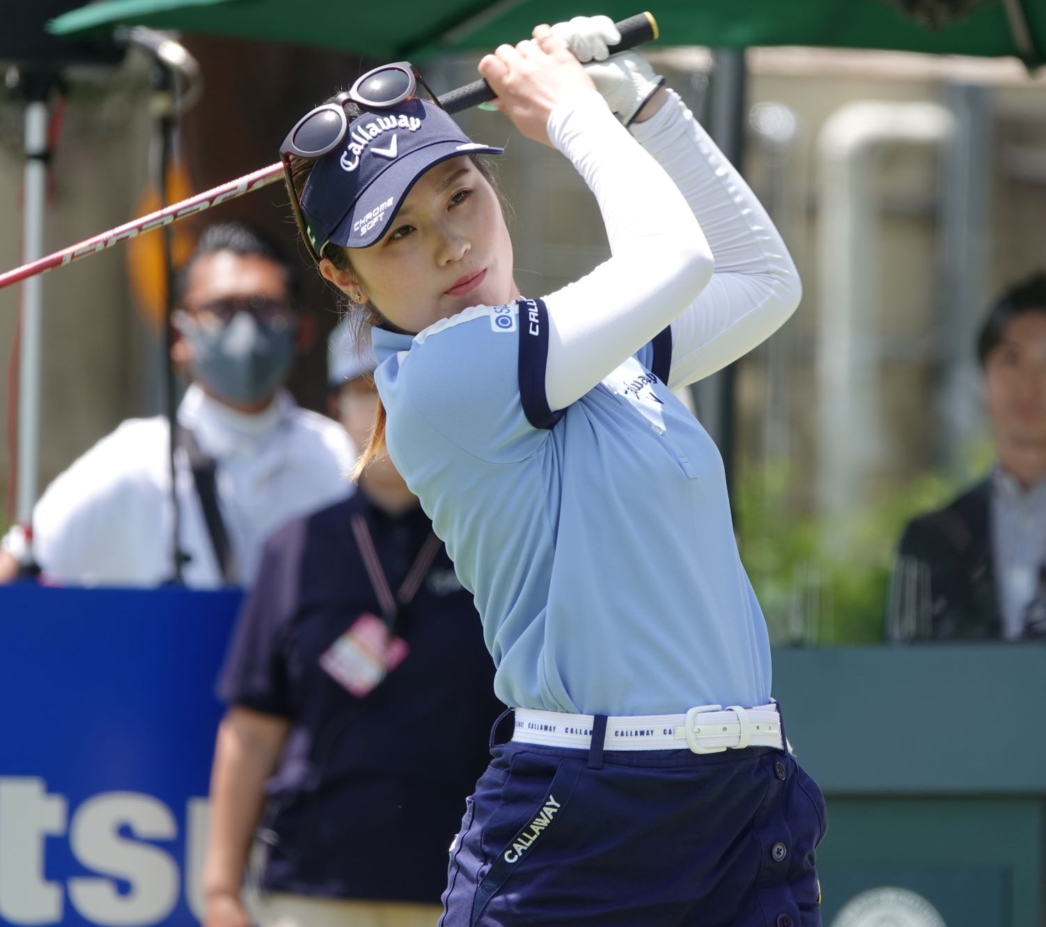 西村優菜プロ応援グッズ3点セットB／1️⃣応援タオル、2️⃣応援扇子