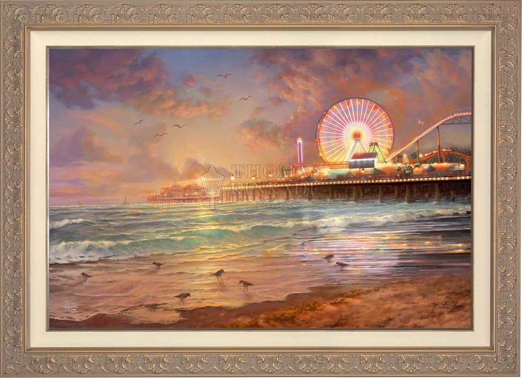 Sunset at Santa Monica Pier - Limited Edition Canvas – Thomas