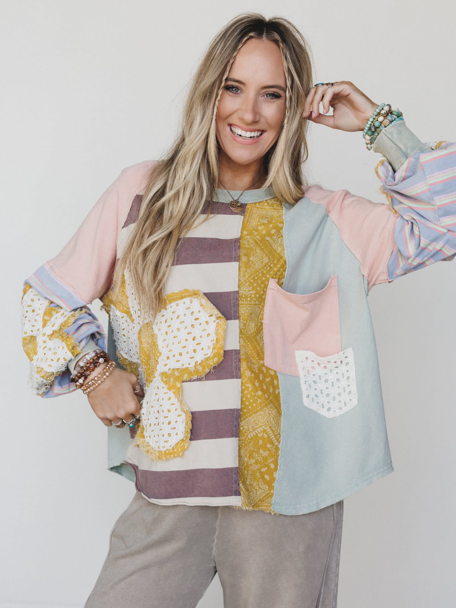 Daisy Darling Patchwork Top — Three Bird Nest