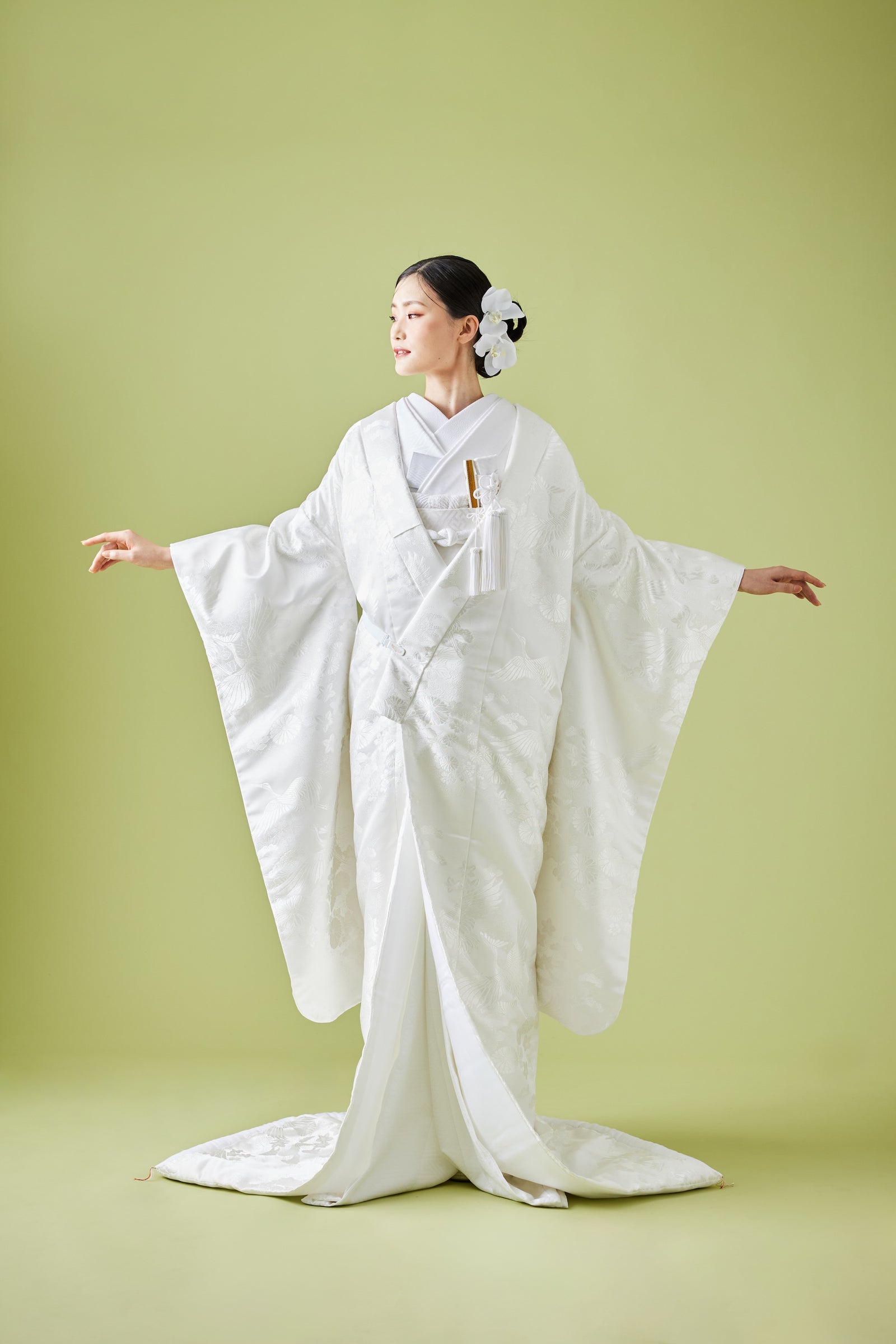 秋草に鶴｜白無垢・色打掛レンタルなら結婚式着物専門の【THE SHOP-ザ