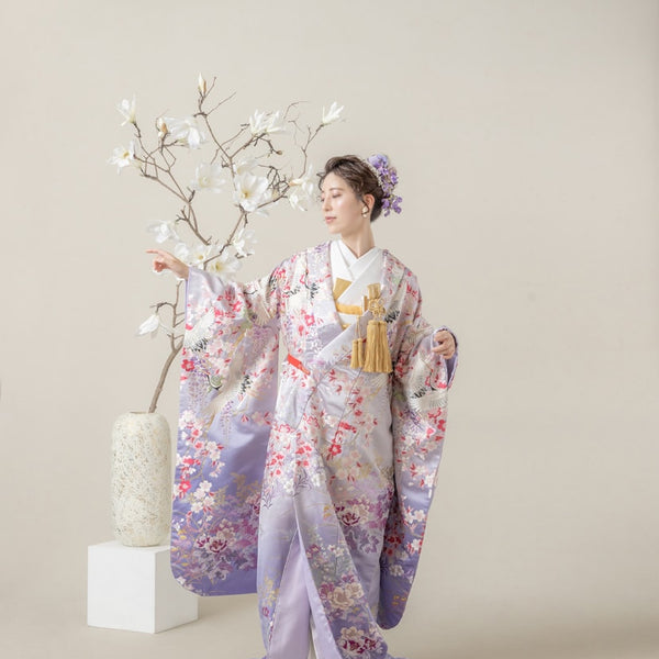 色打掛・桜鶴｜白無垢・色打掛レンタルなら結婚式着物専門の【THE SHOP